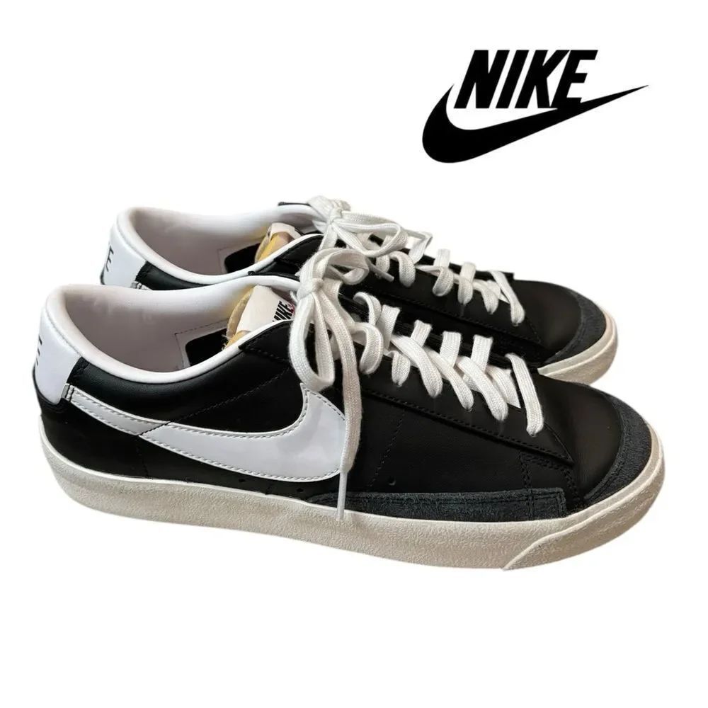 Nike Men's 2022 Blazer Low '77 Vintage 'Black White' DA6364-001 Sneakers 11